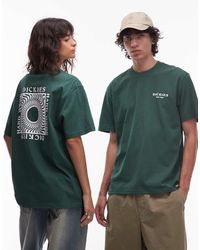 Dickies - T-Shirt Scuro Con Grafica "Oatfield" Sul Retro - Lyst