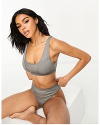 Calvin Klein - Future Shift Unlined Bralette With Contrast Logo Waistband - Lyst