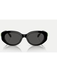 Swarovski - Sk6002 Oval Sunglasses With Lens - Lyst