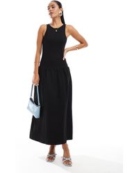 4th & Reckless - Sleeveless Racerneck Drop Waist Midaxi Dress - Lyst