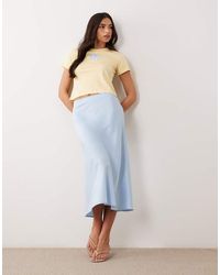 Y.A.S - Satin Midi Skirt - Lyst