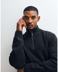 Jack & Jones - Oversized Fluffy Half Zip Jumper - Lyst