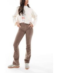 ONLY - Cord Flare Trousers - Lyst