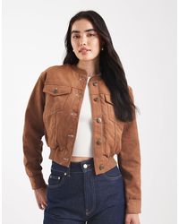 Cotton On - Sophia Faux Suede Bomber Jacket - Lyst