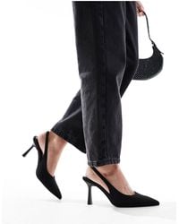 ASOS - Salty Slingback Stiletto Mid Shoes - Lyst