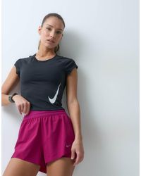 Nike - Tempo Swoosh Dri-fit Short Sleeve Top - Lyst