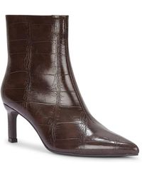 SEQWL Wide Fit - Dress Ankle Boots With Stiletto High Heels And Pointed Toe - Lyst