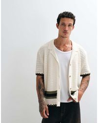 Reclaimed Vintage - Crochet Knit Shirt - Lyst