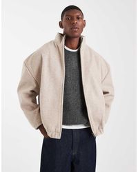 ASOS - Wool Look Track Jacket - Lyst