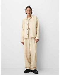 Bershka - Collection Textured Tailored Trousers Co-Ord - Lyst
