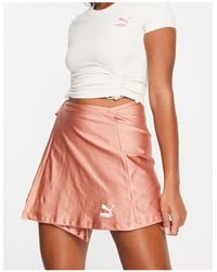 PUMA - Wrap Detail Mini Skirt - Lyst