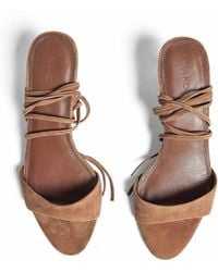 NA-KD - Suede Ankle Strap Heels - Lyst