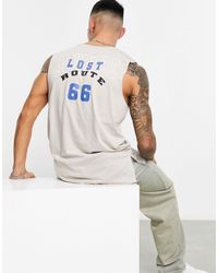 Bolongaro Trevor - Camiseta color sin mangas con estampado en la espalda - Lyst