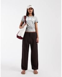 Gap - Co-Ord Straight Cropped Linen Mix Trouser - Lyst
