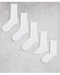ASOS - 5 Pack Sports Socks - Lyst