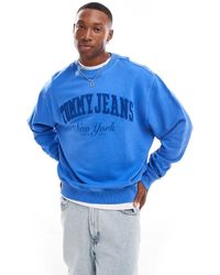 Tommy Hilfiger - Felpa Con Logo Stile College - Lyst