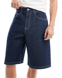 Collusion - Denim Skater Jorts With Contrast Stitch - Lyst