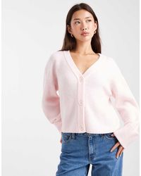 Miss Selfridge - Wide Cuff V Neck Cardigan - Lyst