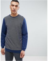 Common People Front Panel Sweatshirt - Blue