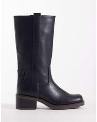 ASOS - Cherry Pull On Trucker Boots - Lyst