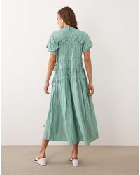 knee length dresses for ladies Ghospell Lucia Ruched Midi Dress  Sister Jane