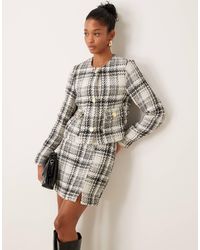 New Look - Boucle Cropped Jacket - Lyst