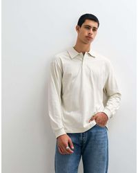 Gap - Long Sleeve V-Neck Polo Sweatshirt - Lyst