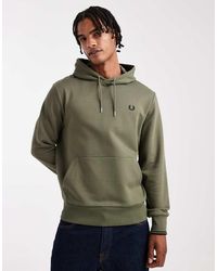 Fred Perry - Hoodie Met Een Gekleurd Randje En Logo - Lyst