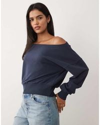 Cotton On - Relaxed Off The Shoulder Sweatshirt - Lyst