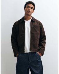 Wrangler - Chaqueta Utilitaria Reversible Marrón - Lyst