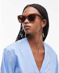 & Other Stories - Gafas De Sol Marrones Extragrandes De Estilo Ojos De Gato Cuadrado De - Lyst