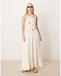 ASOS - – hybrid-maxikleid aus twill - Lyst