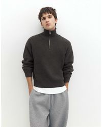 Pull&Bear - Pullover mit halbem reißverschluss - Lyst