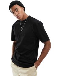 River Island - T-Shirt Regular Fit Nera - Lyst