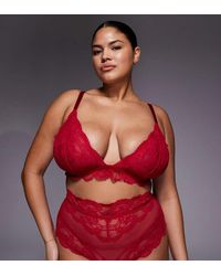 ASOS - Asos Design Curve Lola Lace High Waist Brief - Lyst