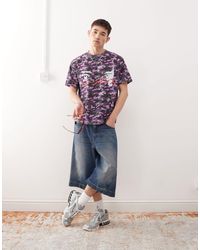 Collusion - – kastiges skater-t-shirt mit military-muster - Lyst