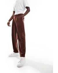 ASOS - Smart Oversized Tapered Fit Trousers - Lyst