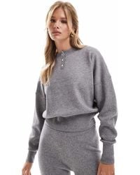 ASOS - Gebreide Henley Trui Van Co-Ord Set Met Knoopsluiting - Lyst