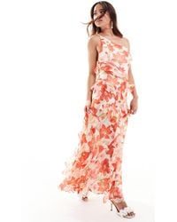 Forever New - One Shoulder Ruffle Maxi Dress - Lyst