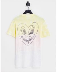 Abercrombie & Fitch - Pride capsule - t-shirt tie-dye con stampa di cuore di keith haring sul retro - Lyst