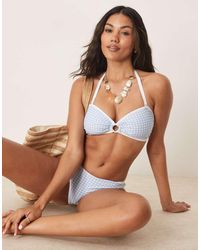 Peek & Beau - Bandeau Bikini Top With Contrast Binding - Lyst