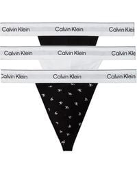 Calvin Klein - Icon Cotton Stretch 3 Pack Thongs - Lyst