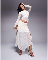 Forever New - Asymmetric Lace Maxi Skirt Co-Ord - Lyst