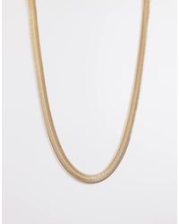 Accessorize - Collana Snake Con Catena Spessa Dorata - Lyst