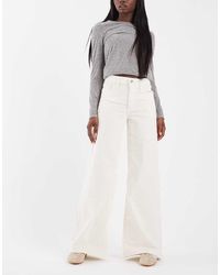 Levi's - Vaqueros Blancos De Pernera Ancha Y Talle Alto 728 - Lyst
