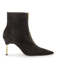 AllSaints - – natasha – stiefel aus wildleder - Lyst