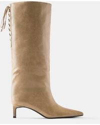 Pull&Bear - Lace-up High-heel Boots - Lyst