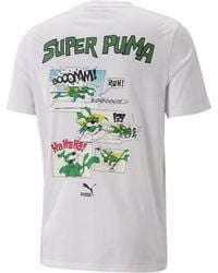 PUMA - Classics 'super ' Graphic Back-print T-shirt - Lyst
