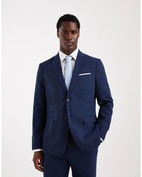 SELECTED - Blazer ajusté - marine foncé - Lyst