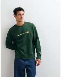 Nike - Club French Terry Script Logo Sweatshirt - Lyst